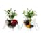 Glitzhome® 10" Bee & Ladybug Metal Statue Planter Set